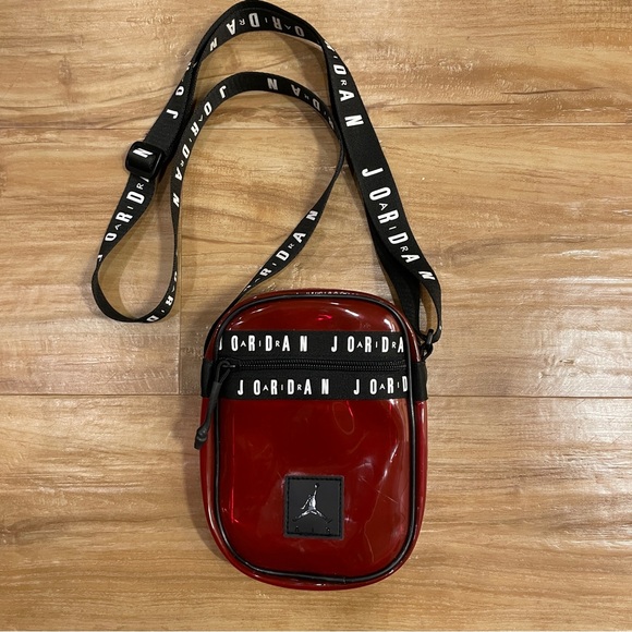 Nike Handbags - Nike Air Jordan jelly festival crossbody bag red, Rare